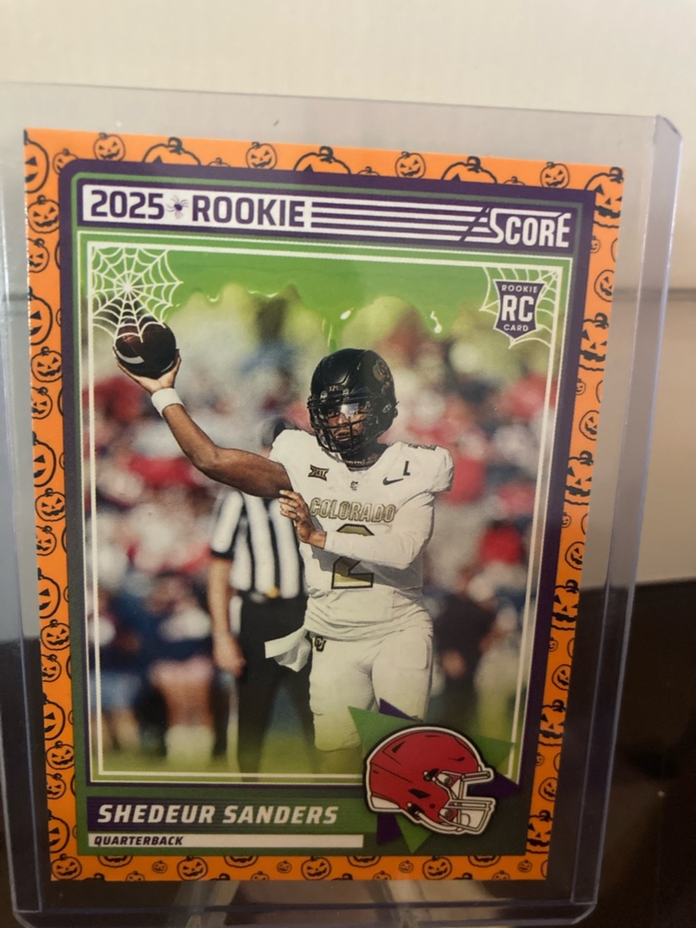 Panini 2025 Score Shedeur Sanders Trading Card - Orange/Purple Trim